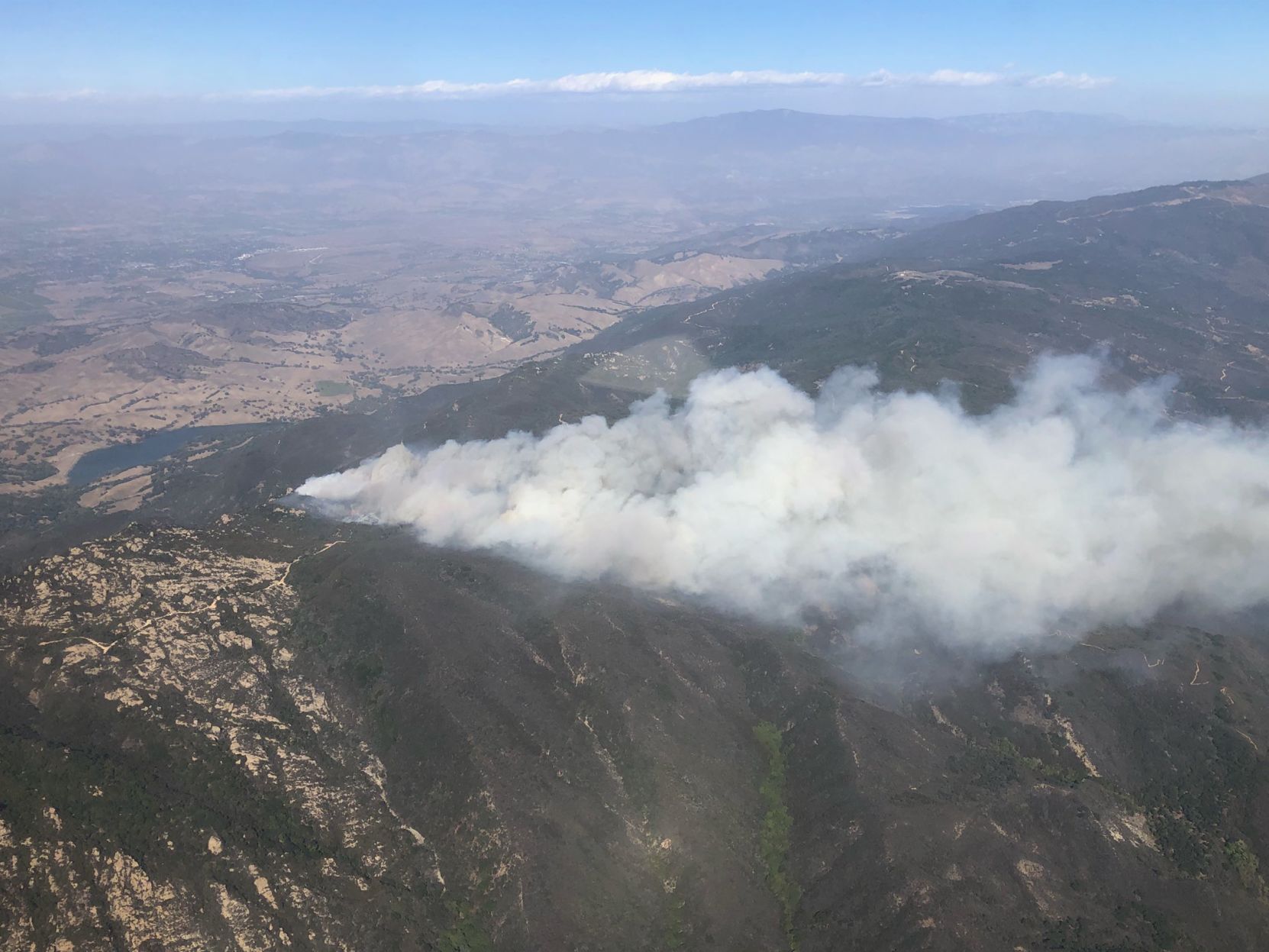 Photo of Alisal Fire provided by Santa Barbara County Fire